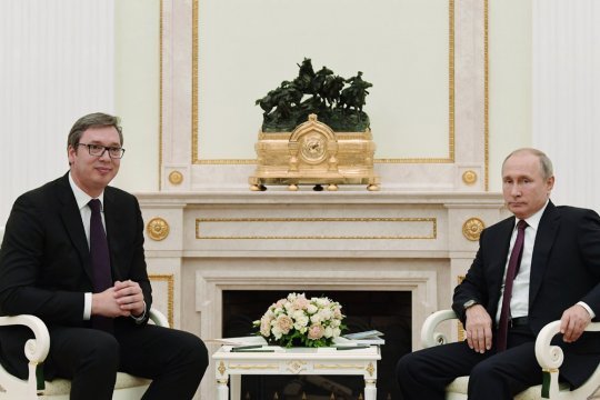 Владимир Путин провел переговоры с президентом Сербии Вучичем