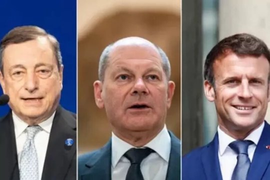Лидеры Франции, Германии и Италии прибыли в Киев