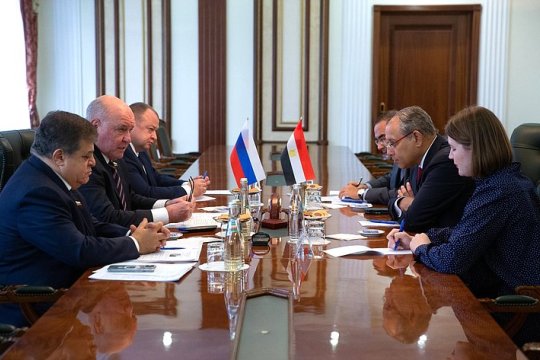 Г. Карасин встретился с Послом Египта в России Н. Нагари