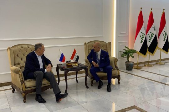Глава МИД России Сергей Лавров прибыл с рабочим визитом в Ирак