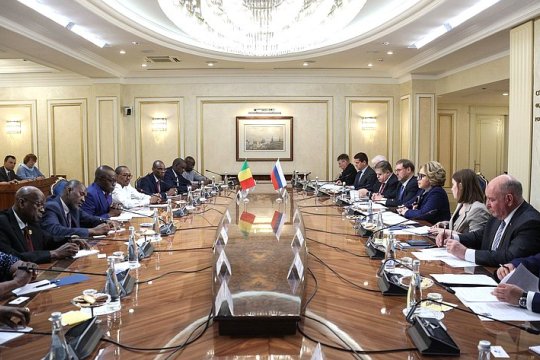 Председатель Совета Федерации провела встречу с Председателем Национального переходного совета Республики Мали