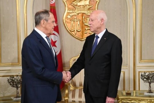 Россия – Тунис. Глава МИД России Сергей Лавров встретился с Президентом Туниса Каисом Саидом