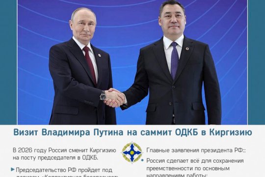Визит Владимира Путина на саммит ОДКБ в Киргизию