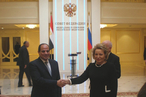 Президент Египта обратился к «великому русскому народу» в Совете Федерации