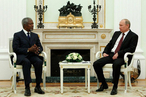 Встреча В.В. Путина со спецпосланником ООН и ЛАГ Кофи Аннаном