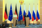 Пресс-конференция по итогам российско-германских переговоров