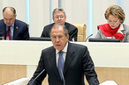 Выступление  С.В.Лаврова  в Совете Федерации Федерального Собрания Российской Федерации, Москва, 10 октября 2012 года