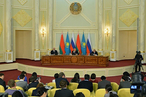 Заявления для прессы по итогам встречи лидеров России, Белоруссии и Казахстана