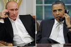 Телефонный разговор В.В.Путина с Президентом США Бараком Обамой