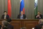 Выступление  С.В.Лаврова на  пресс-конференции по итогам 11-й встречи министров иностранных дел России, Индии и Китая, Москва, 13 апреля 2012 года