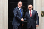 Встреча Президента России Владимира Путина с Премьер-министром Великобритании Дэвидом Кэмероном