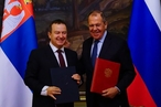 Глава российского МИД Сергей Лавров подвел итоги переговоров со своим сербским коллегой Ивицой Дачичем