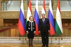 Состоялась встреча Председателя СФ В. Матвиенко с Президентом Республики Таджикистан Э. Рахмоном