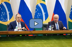 Пресс-конференция глав МИД Бразилии и России