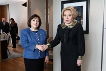 Председатель СФ В. Матвиенко провела встречу с главой Милли Меджлиса Азербайджана