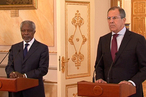 Заявления для прессы спецпосланника ООН и ЛАГ Кофи Аннана и Министра иностранных дел России Сергея Лаврова