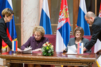 Совет Федерации и Народная скупщина Сербии подписали Соглашение о межпарламентском сотрудничестве