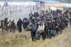 Около 100 мигрантов прорвались на территорию Польши