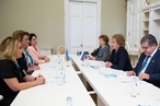 Спикер СФ В. Матвиенко провела встречу с главой Комитета по проблемам семьи, женщин и детей Азербайджанской Республики И. Гусейновой
