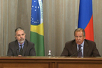 Выступление Министра иностранных дел России С.В.Лаврова  по итогам переговоров с Министром иностранных дел Бразилии А.Патриотой, Москва, 4 сентября 2011 года