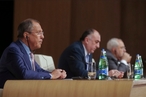 Выступление С.В.Лаврова на пресс-конференции с министрами иностранных дел Азербайджана Э.М.Мамедъяровым и Ирана М.Дж.Зарифом, Баку, 8 августа 2016 года