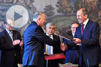 Выступление С.В.Лаврова по итогам подписания Рамочного соглашения о сотрудничестве между МИД России и Генеральным секретариатом ОИС, Москва, 1 октября 2013 года
