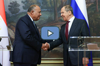 Пресс-конференция глав МИД России и Египта по итогам переговоров в Москве