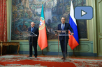 Пресс-конференция министров иностранных дел России и Португалии