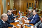 Заместитель Председателя СФ И. Умаханов встретился с Послом Сирийской Арабской Республики в России Р. Хаддадом