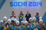 Владимир Путин принял участие в церемонии приветствия делегации Олимпийского комитета России. Церемония прошла в Прибрежной олимпийской деревне.
