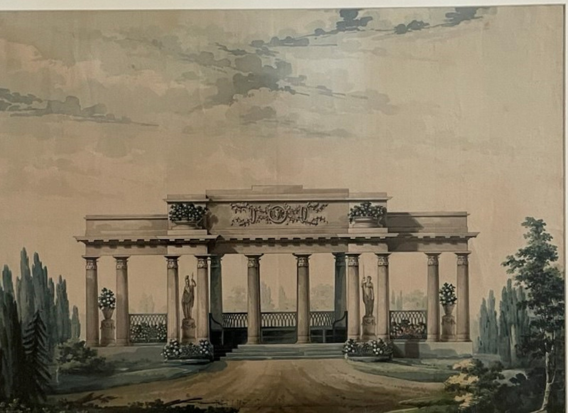 Проект павильона в Павловске. Фасад. Российская империя, Первая четверть XIX в. ГМЗ «Павловск»