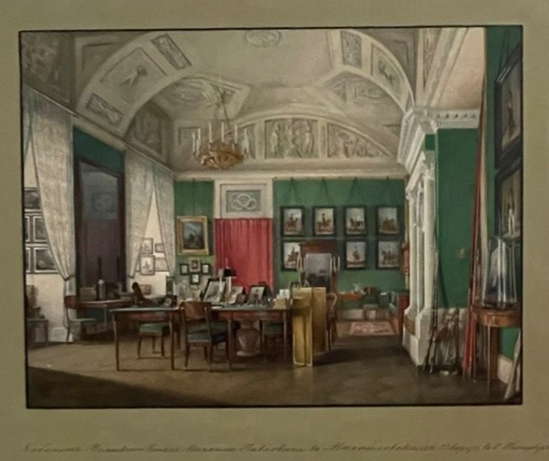 К. Росси, интерьер Кабинета Великого Князя Михаила Павловича, Михайловский дворец, ГМЗ «Павловск»
