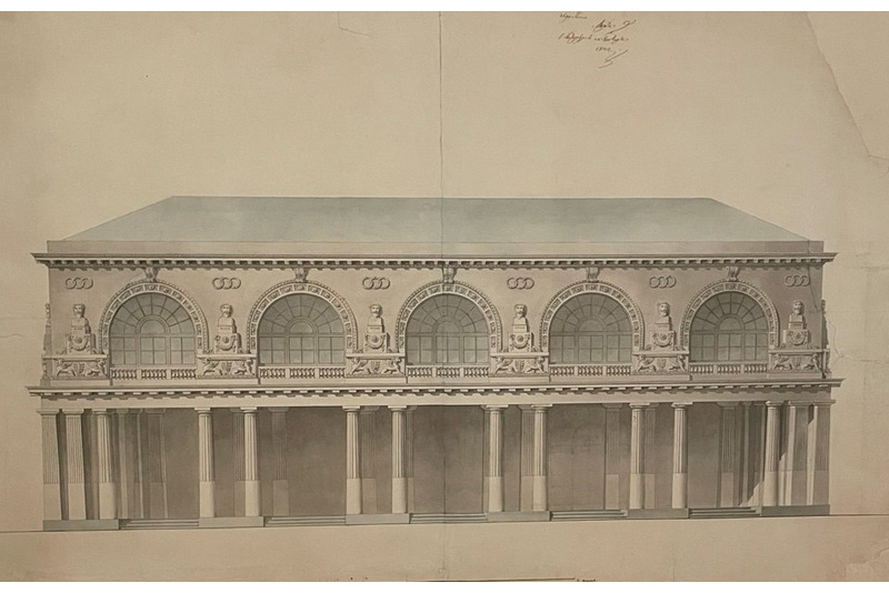 К. Росси. Большая дворцовая библиотека, 1822, Трескина, ГМЗ «Павловск»