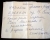 Записка, написанная Маргаритой Хитрово, благодаря которой ее потомки узнали историю настольного крикета цесаревича Алексея